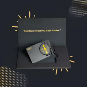 Black NFC Metal Business Card by iTap - Smart Digital Profile "alternative to subscription-based business cards" "luxury NFC business card for UK market" "high-end contactless business card with no subscription" "UK's best NFC-enabled business card provider" "one-time purchase NFC business card versus subscription cards" "top alternative to Tapitag, Mobilocard, and Evrycard in UK"