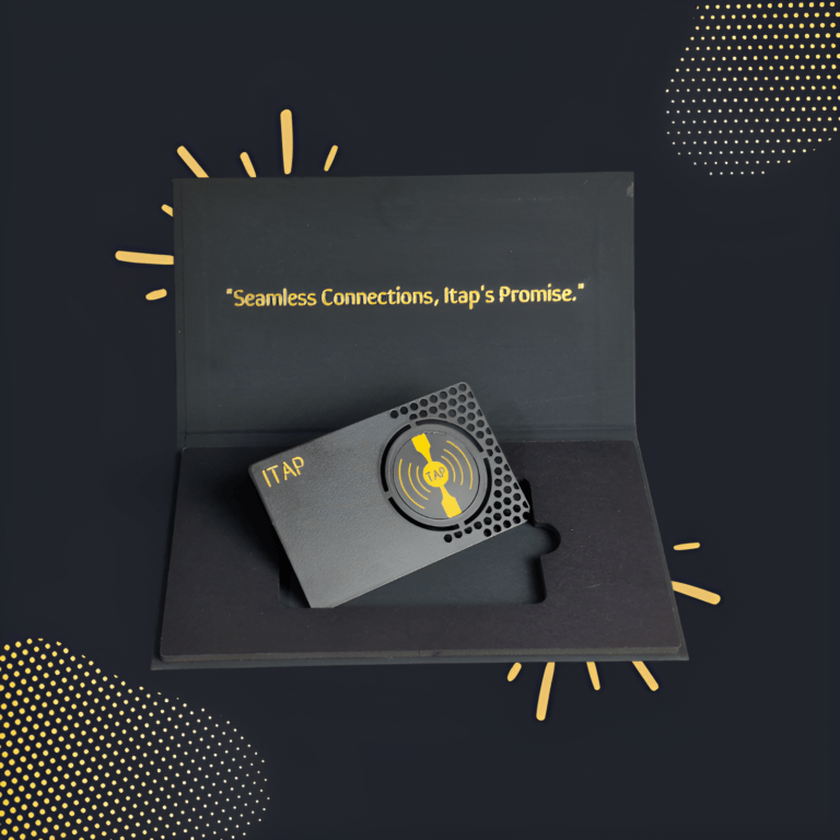 Black NFC Metal Business Card by iTap - Smart Digital Profile "alternative to subscription-based business cards" "luxury NFC business card for UK market" "high-end contactless business card with no subscription" "UK's best NFC-enabled business card provider" "one-time purchase NFC business card versus subscription cards" "top alternative to Tapitag, Mobilocard, and Evrycard in UK"